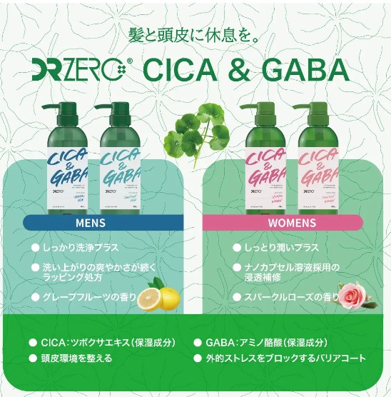 CICA&GABAヘア&スカルプシャンプーの効果