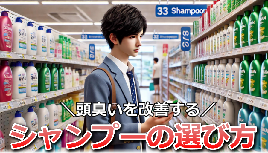 中学生男子の頭臭いを改善するシャンプーの選び方