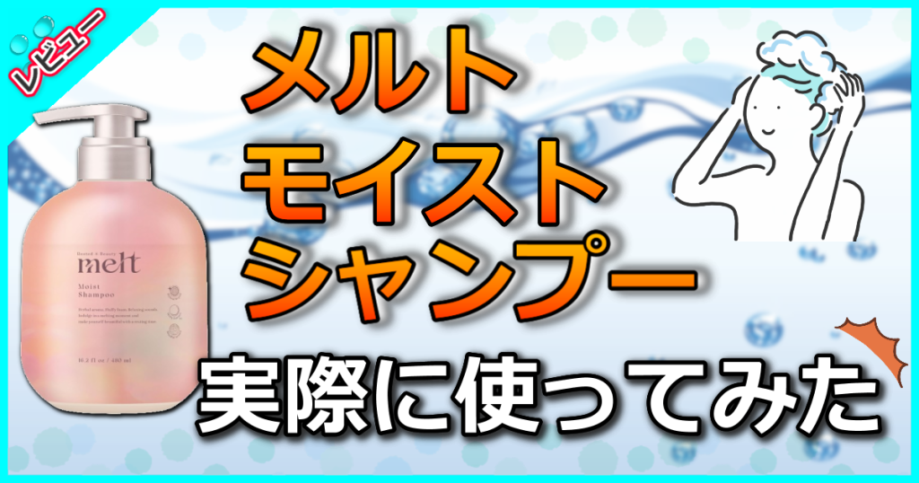 メルト モイストシャンプーの口コミ解析！乾燥や摩擦・絡まり・湿気に着目！髪の表面と内側を同時補修