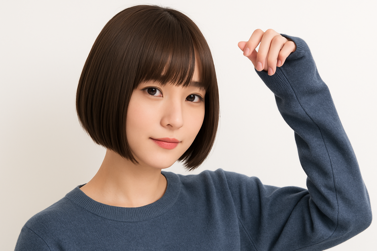 重ためバング×まるみライン