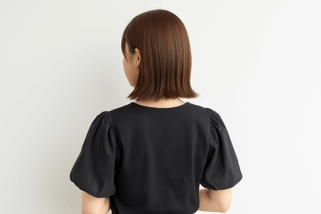 【切りっぱなし×ストレートライン】うしろ姿美人のさらツヤボブ