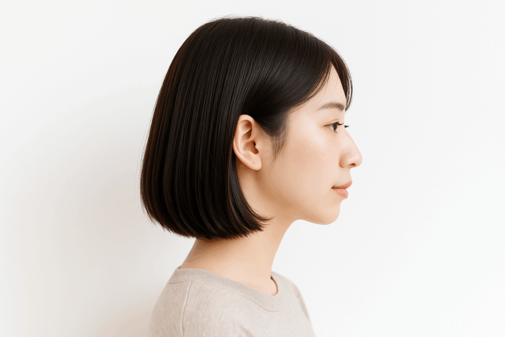 【センターパート×タイトライン】知性宿すきれいめボブ