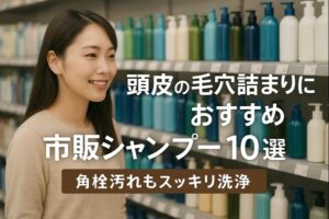 頭皮の毛穴詰まりにおすすめの市販シャンプー10選