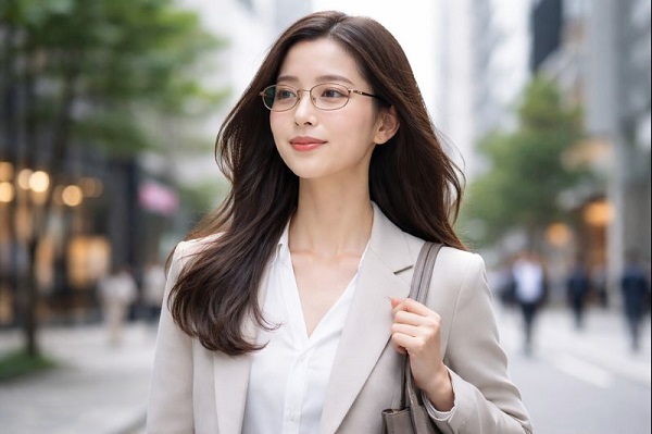 30代の眼鏡に合う髪形のポイント