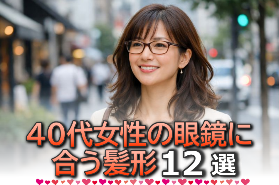 40代女性の眼鏡に合う髪型12選