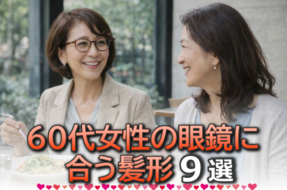 60代女性の眼鏡に合う髪型9選